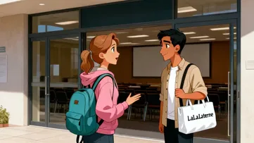 Emma spricht mit dem Jungen