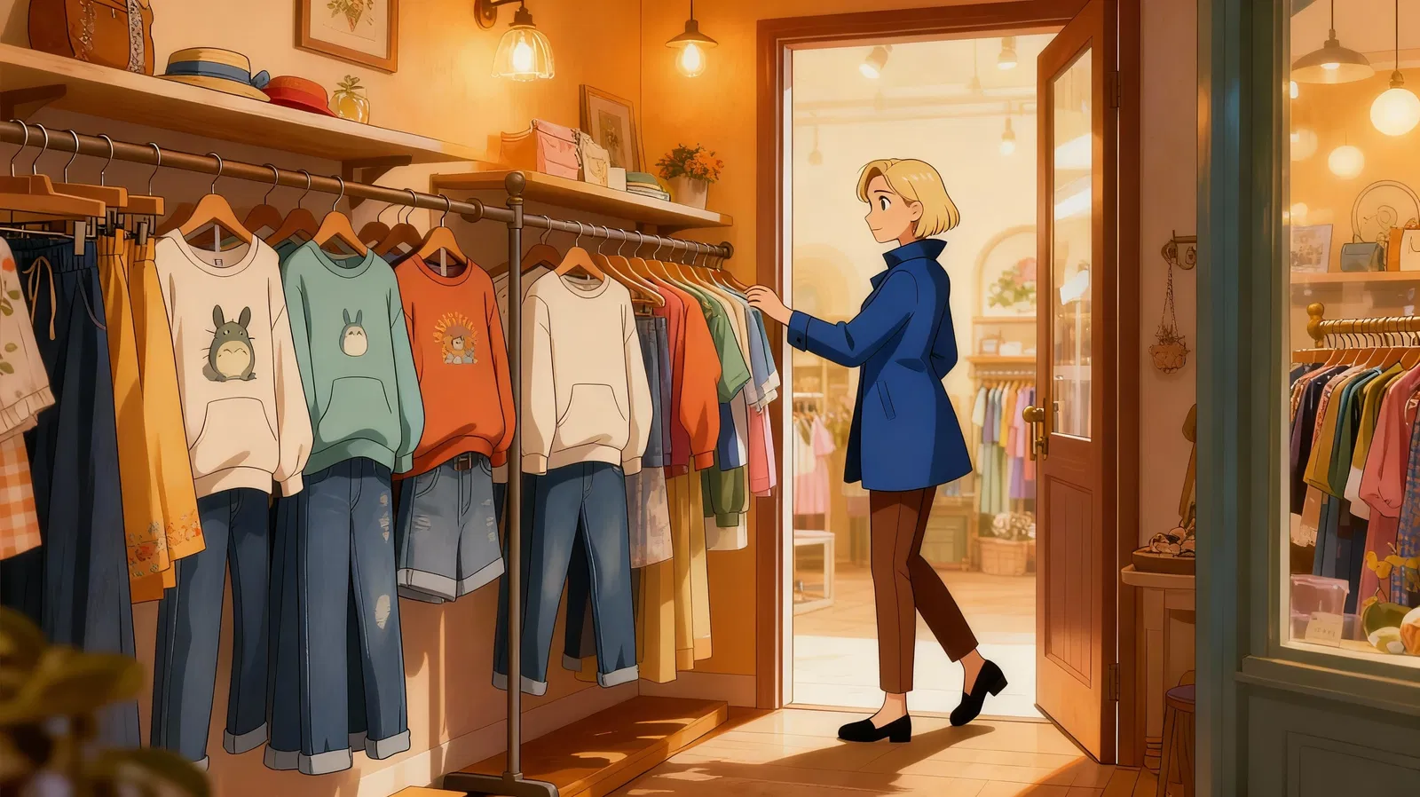 Allein einkaufen gehen