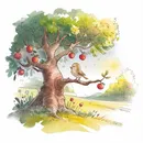 Der alte Apfelbaum