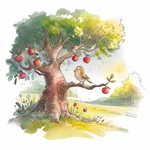 Der alte Apfelbaum